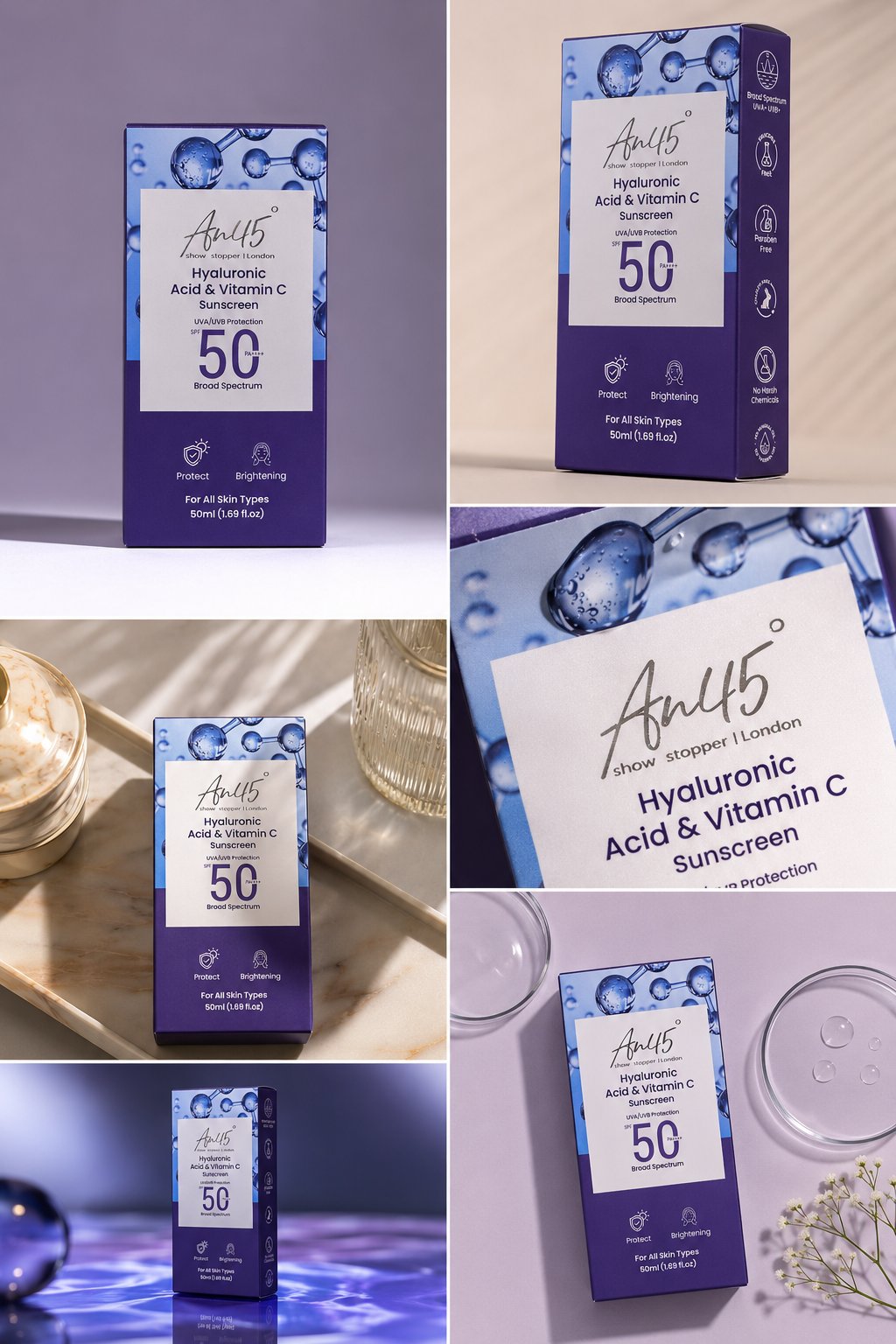 AN45° Hyaluronic Acid & Vitamin C Sunscreen